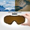 OutdoorMaster OTG Ski Goggles - Over Glasses Ski/Snowboard Goggles for Men, Women & Youth - 100% UV Protection (Black Frame + VLT 24% Orange Lens with REVO Silver) view 2