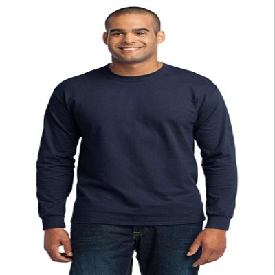 Port & Company Tall Long Sleeve Core Blend Tee LT Navy