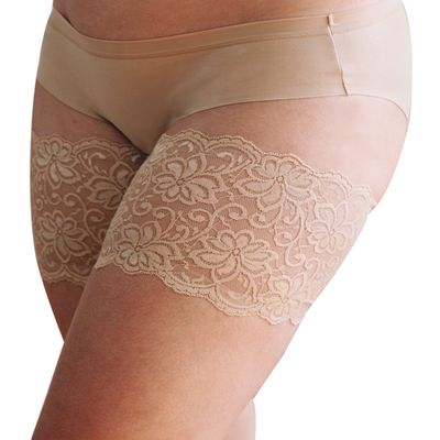 Bandelettes Original Patented Elastic Anti-Chafing Thigh Bands - Dolce Beige Size B (Medium)