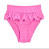Made in USA Girls' Swimwear Ruffle Swim Briefs Bikini Bottoms Beachwear Swimming Suit, Medium Pink, 14 view 1