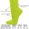 COUVER Youth/Kids Knee High Polyester Sports Athletic Baseball Softball Socks, Neon Green, 9-12 Years view 2