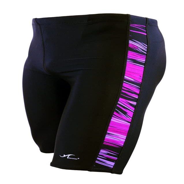 Adoretex Men's Spice Jammer Swimsuit - Ultimate Swim Racer for Performance and Comfort (MJ006)-Black/Purple-38