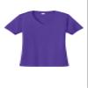 SPORT-TEK Women's PosiCharge Competitor V-Neck Tee | Workout T-Shirt for Spring & Summer Fashion, Athletic Fit Gym Clothing Purple view 1