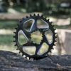 Funn Solo DX Narrow Wide Chainring for 9 10 11 12 Speed Chain, Fits SRAM Direct Mount Interface Crankset, 6mm Offset, Single Speed Bike Chain Ring for MTB, BMX Bike and Road Bike (28T, Black) view 2