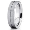 Silly Kings 6mm Tungsten Carbide Wedding Band Brushed Gray Ring Comfort Fit Men Women view 1