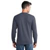 Port & Company Long Sleeve Core Cotton Tee-XL (Heather Navy) view 2