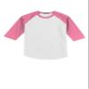 SPORT-TEK Youth Colorblock Raglan Jersey | 3/4 Sleeve Sporty T-Shirt for Boys & Girls, Relaxed Fit Cotton Tee for Kids view 1