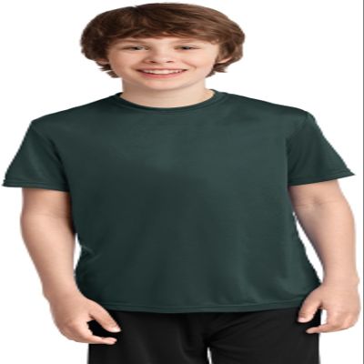 Port & Company Youth Performance Tee | UPF 50 Athletic Workout Clothing for Spring & Summer | PC380Y, Dark Green, X-Small