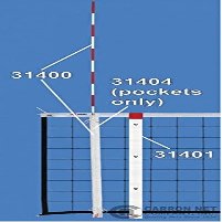 BuyBocceBalls Listing - Carron Volleyball Net Antennas, Solid Fiberglass Rods, Set of 2, 72" L X 38" Diameter; Complete with Sturdy Vinyl lace-on Pockets.