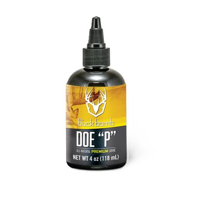 Hunters Specialties Buck Bomb Natural Doe P Liquid Scent w/Wicks | Deer Buck Lure Hunting Post/Pre Rut Scent Attractant for Hunting, 4 Oz (118 ml.)