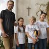 lepni.me Kids T-Shirt Jesus Christ is The Light, God's Love - Easter - Resurrection - Nativity- Religious Christian Gifts (7-8 Years Yellow Multi Color) view 2