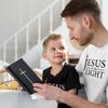 lepni.me Kids T-Shirt Jesus Christ is The Light, God's Love - Easter - Resurrection - Nativity- Religious Christian Gifts (7-8 Years Yellow Multi Color) view 3