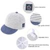 Baby Boy Baseball Cap Striped Sunhat Letter Sun Protection Hat,Sun Hat for Baby Boy and Baby Girl (Gray, 1pcs) view 3