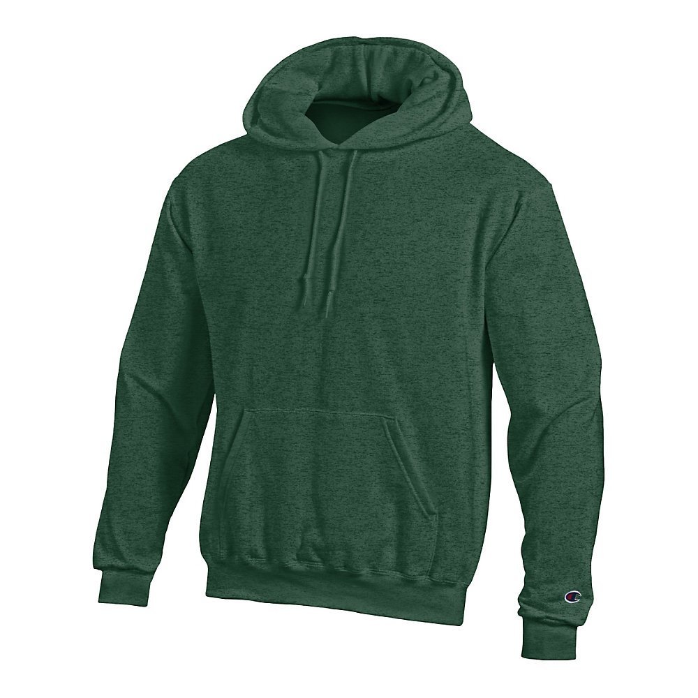 Champion Men's Double Dry Action Fleece Pullover Hood_Dk Green Heather_2XL