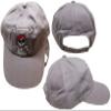 AES Surrender The Booty Pirate Grey Washed Distressed Drab Embroidered Cap Hat view 1