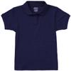 Classroom Big Girl's Big Girls Short Sleeve Fitted Interlock Polo Shirt, sos Navy Blue, S