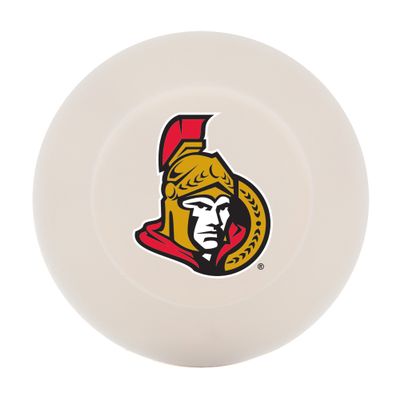 Franklin Sports Ottawa Senators Street Hockey Puck - Molded PVC Team Logo Puck for Smooth Surfaces - NHL Official Licensed Product