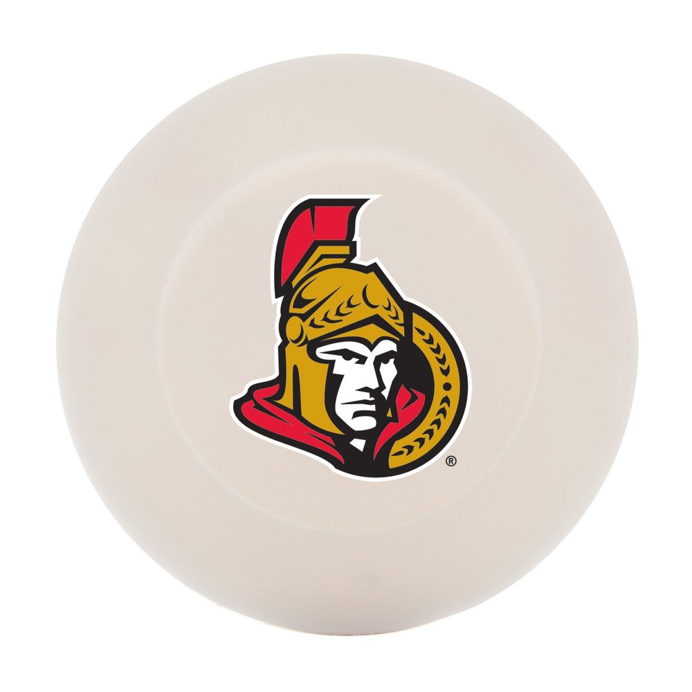 Franklin Sports Ottawa Senators Street Hockey Puck - Molded PVC Team Logo Puck for Smooth Surfaces - NHL Official Licensed Product