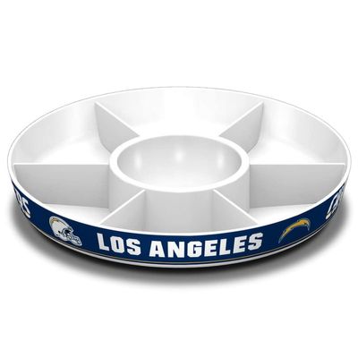Fremont Die NFL Los Angeles Chargers Party Platter, 14.5" Diameter, 14.5" Diameter, White/Team Colors