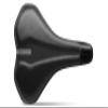 Sportourer Max FLX Fec Alloy Saddle, Soft Touch Hi-Viz, S-Fill view 1