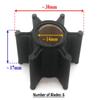 Boat Motor Water Pump Impeller 0389623 389623 for Johnson Evinrude OMC Outboard 6HP 9HP 12HP 14HP 14MM Lower Casing Drive 2/4 stroke Engine view 2