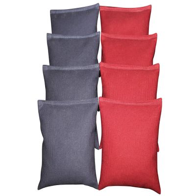 BackYardGamesUSA Set of 8 Cornhole Bags Pick Your 2 Colors! Regulation Size Handmade! (Red/Navy)