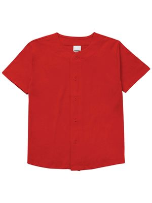 Kids Baseball Button Down Jersey (XX-Small, 5ks0X_red)