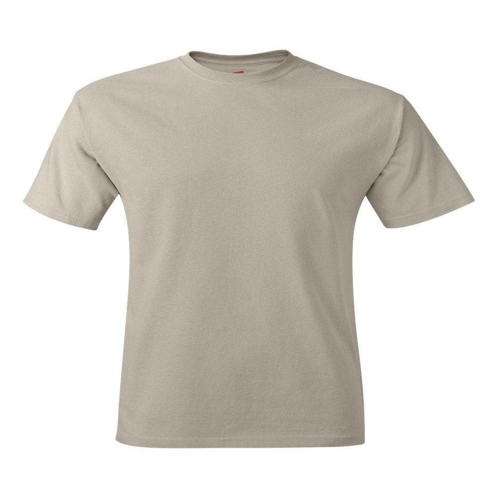 Hanes TAGLESS T-Shirt, Sand, S