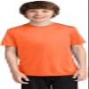 Port & Company Youth Performance Tee | UPF 50 Athletic Workout Clothing for Spring & Summer | PC380Y, Neon Orange, Large view 1