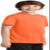 Port & Company Youth Performance Tee | UPF 50 Athletic Workout Clothing for Spring & Summer | PC380Y, Neon Orange, Large view 2