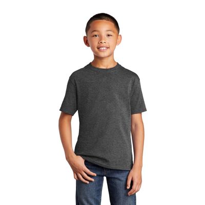 Port & Company - Youth Core Cotton Tee S Dark Heather Grey