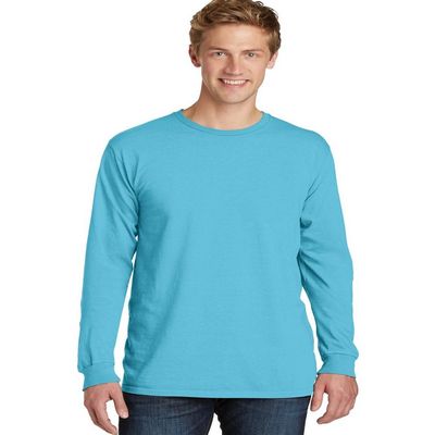 Port & Company Pigment-Dyed Long Sleeve Tee. PC099LS Tidal Wave
