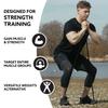 3DActive Pull Up Assist Band - Resistance Band for Strength Training, Powerlifting, Body Stretching, Crossfit - Exercise Guide Included - 30 to 60 lbs - Black. view 3