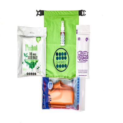 SHEWEE Car & Camp Pack -Reusable Pee Funnel  The Original Female Urination Device Since 1999! Quickly, Easily and Discreetly, Wee Standing Up Without Removing Clothing (Pumpkin)