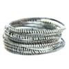 10 Black and White Recycled Flip Flop Bracelets Hand Made in Africa view 1