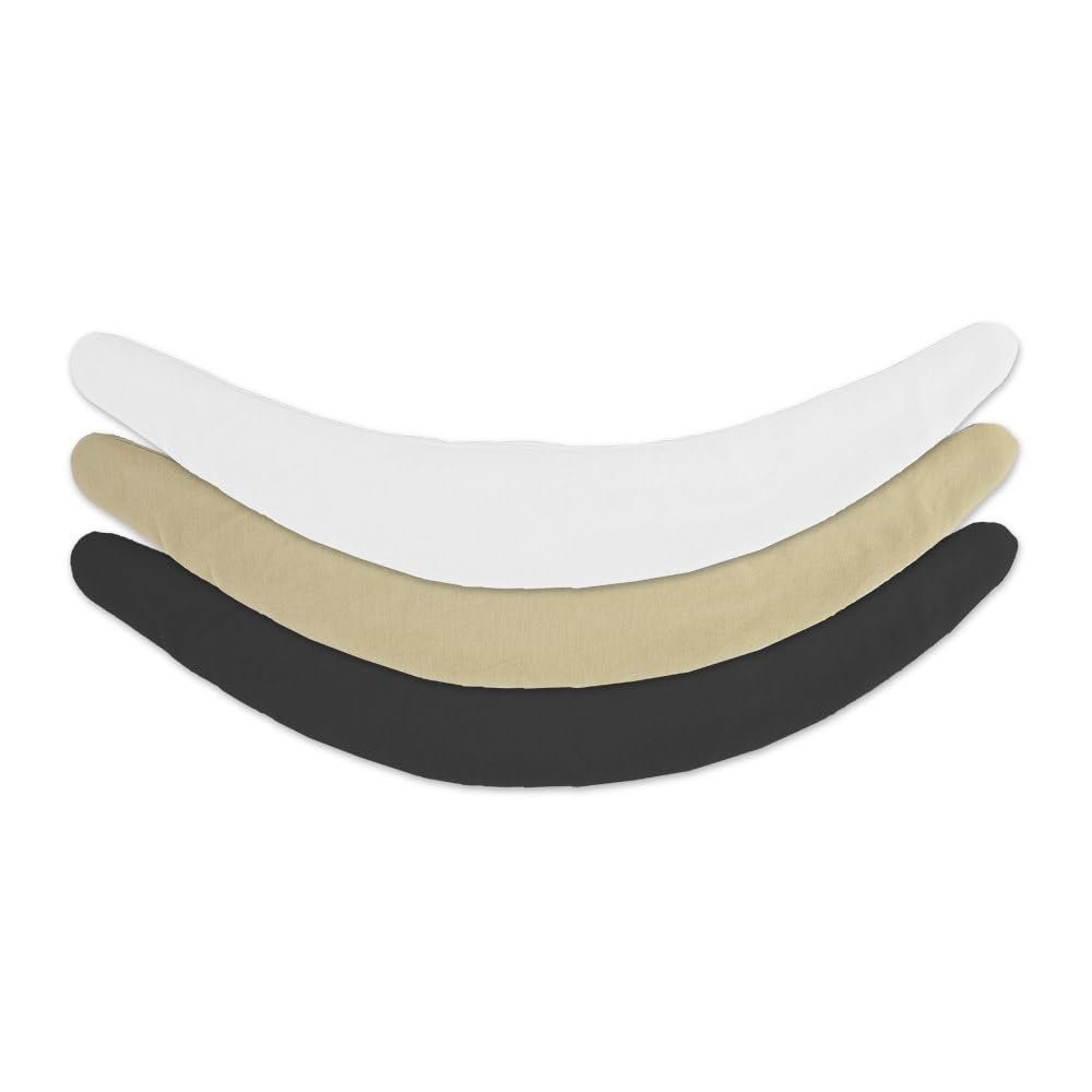 More of Me to Love Viscose and Cotton Blend Tummy Liner 3-Pack, XX-Large, Black, Beige, White