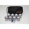 BuyBocceBalls Listing - 73mm Metal Bocce/Petanque Set with 8 Silver Balls and Black Bag - Single view 2