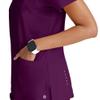 BARCO One Racer Classic Fit Scrub Top for Women  Wine, 4-Pocket V-Neck Scrub Shirt w/ 360 Spandex Stretch, Moisture Wicking, Anti-Static and Quick-Shed  3XL, Regular Fit view 2