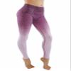 Women's Yoga Gym Workout Athletic Leggings Pants in Space Dye Ombre Multi Color Style (XLarge, Berry/Lavender) view 2