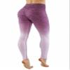 Women's Yoga Gym Workout Athletic Leggings Pants in Space Dye Ombre Multi Color Style (XLarge, Berry/Lavender) view 3