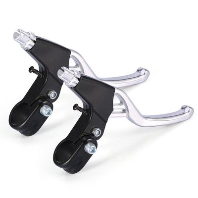 1 Pair Brake Lever,Brake Handle Mountain Road Bike V-Brake Lever Handlebar Brakes (Color : Silver)
