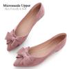 Dear Time Women Casual Comfortable Slip On Ballets Flats Pointy Toe Elegant Wedding Flat Shoes Light Purple-7490 US 9.5 view 2