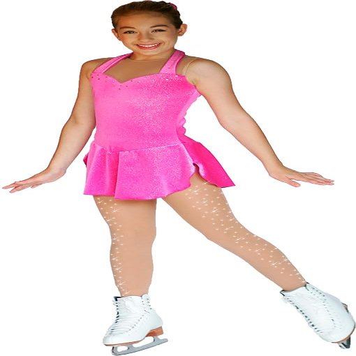 ChloeNoel Figure Skating Ligth Tan Footed Tights TF8830 w/ 2 Crystals Ligth Tan Adult Medium