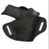 Barsony Black Leather Pancake Holster for 380 and Small 9mm 40 45 (Kimber Micro 9mm, Left) view 1