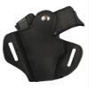 Barsony Black Leather Pancake Holster for 380 and Small 9mm 40 45 (Kimber Micro 9mm, Left) view 3