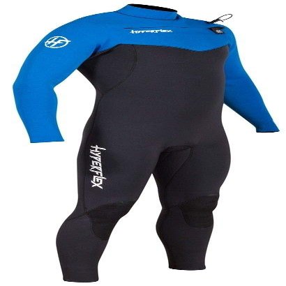 Hyperflex Men's VYRL 4/3mm Front Zip Fullsuit Black/Blue - LS