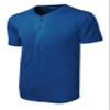 SPORT-TEK PosiCharge Tough Mesh Full-Button Jersey | Casual Baseball Shirt for Men & Women, Athletic Fit Top for Spring & Summer Fashion True Royal view 3