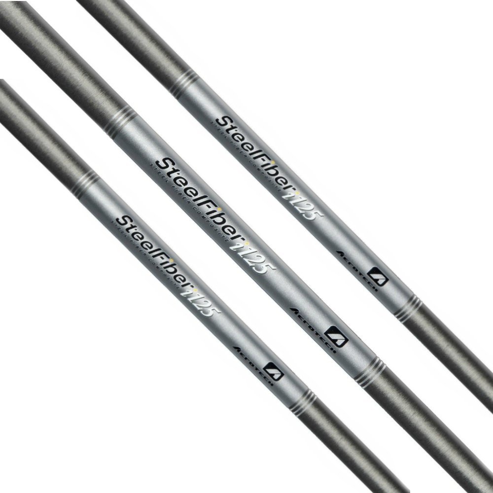 AeroTech SteelFiber - i125 Iron Shafts - 0.370 - Tour Shop Fresno (5 - Iron - 41", Stiff - 110gr)