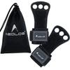 AEOLOS Leather Gymnastics Hand Grips-Great for Gymnastics,Pull up,Weight Lifting,Kettlebells and Cross Training (Black(2 Layers Leather), X-Small) view 1
