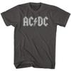 American Classics AC/DC Vintage Rock Band Music Group Grey Logo Adult T-Shirt Tee view 1
